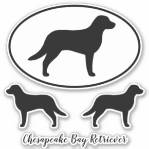 Chesapeake Bay Retriever Silhouetten Aufkleber Set