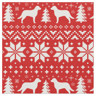 Chesapeake Bay Retriever Silhouetten Weihnachten Stoff