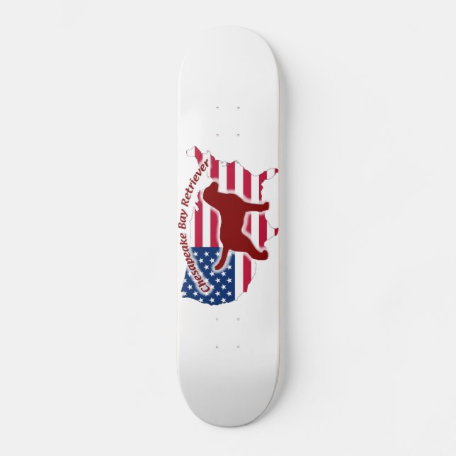 Chesapeake Bay Retriever Skateboard (Vorderseite)