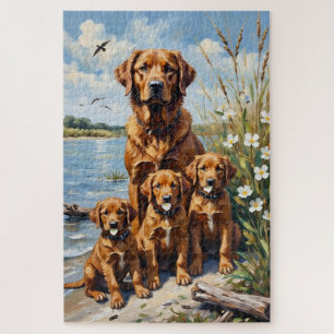 Chesapeake Bay Retriever Sumpf Kunst Puzzle