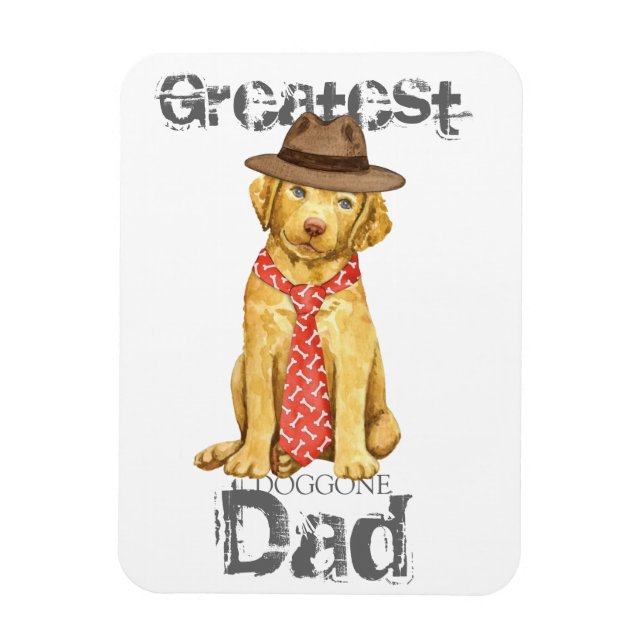 Chesapeake Bay Retriever Vater Magnet (Vertikal)
