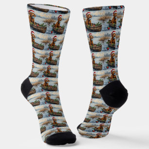 Chesapeake Bay Retriever Weihnachts-Jagdboot Socken