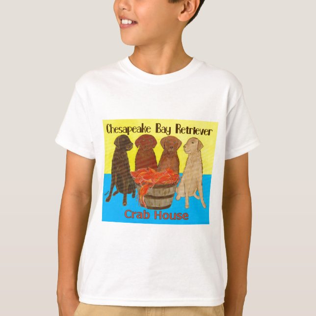 Chesapeake Bay Retriver Crabhouse T-Shirt (Vorderseite)