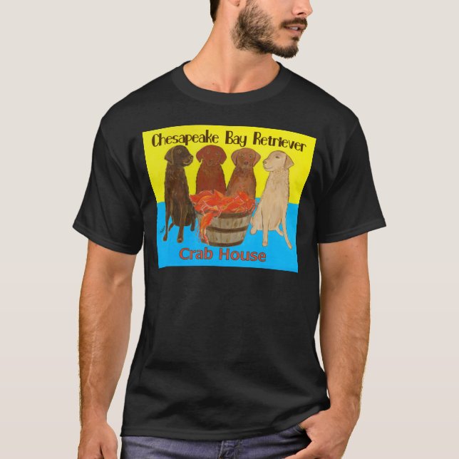 Chesapeake Bay Retriver Crabhouse T-Shirt (Vorderseite)