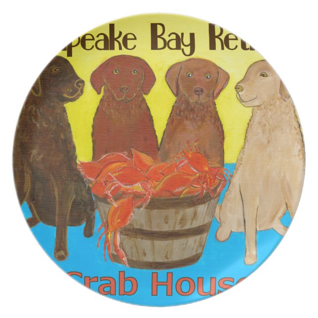 Chesapeake Bay Retriver Crabhouse Teller (Vorderseite)