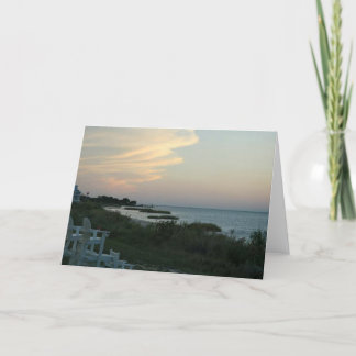 Chesapeake Bay-Sonnenuntergang Feiertagskarte