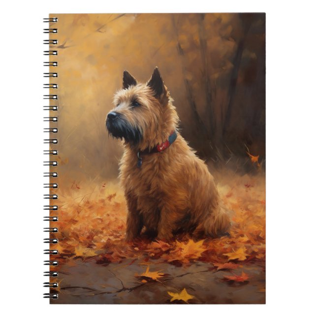 Chesapeake Bay Terrier im Herbst Verlassen Notizblock (Vorderseite)