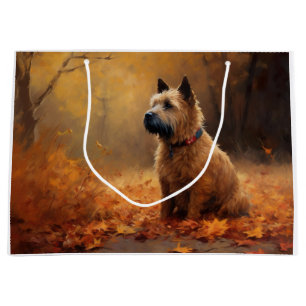Chesapeake Bay Terrier im Herbstlaub Große Geschenktüte