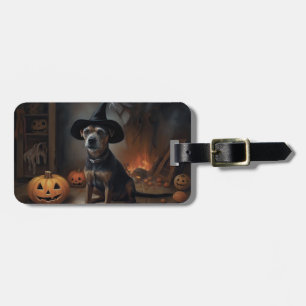 Chesapeake Bay Terrier Kürbisse Halloween Gruselig Gepäckanhänger