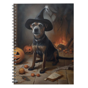 Chesapeake Bay Terrier Kürbisse Halloween Gruselig Notizblock