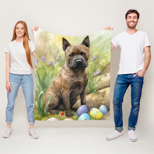 Chesapeake Bay Terrier mit Ostereiern Urlaub Fleecedecke (Beispiel)