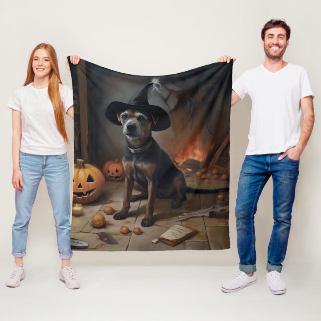 Chesapeake Bay Terrier Pumpkins Halloween Beängsti Fleecedecke (Beispiel)