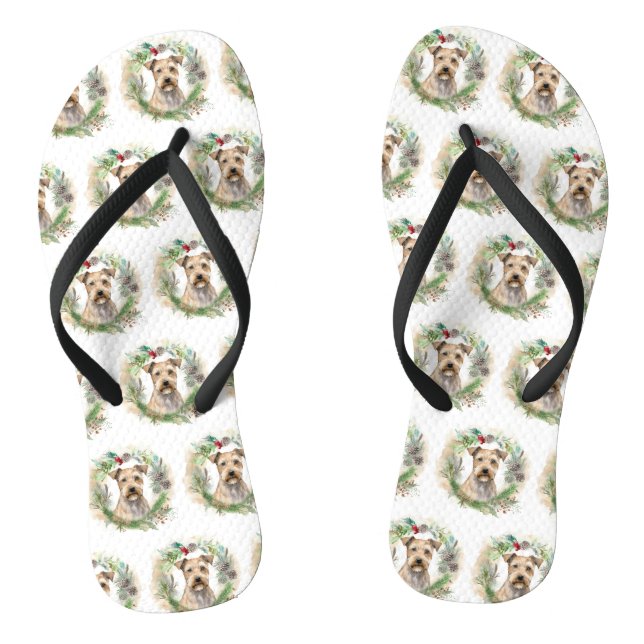 Chesapeake Bay Terrier Weihnachtsfeier Flip Flops (Fußbett)