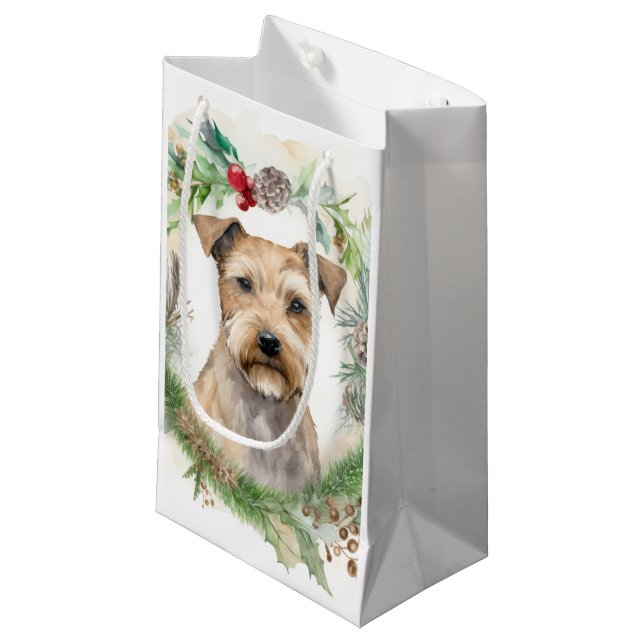 Chesapeake Bay Terrier Weihnachtsfeier Kleine Geschenktüte (Vorderseite Schrägansicht)