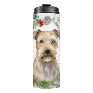 Chesapeake Bay Terrier Weihnachtsfeier Thermosbecher