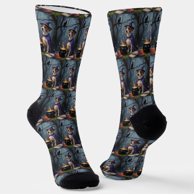Chesapeake Bay Terrier Whimsical Halloween Socken (Gewinkelt)