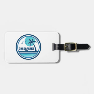 Chesapeake Beach Maryland Palm Tree Birds Gepäckanhänger