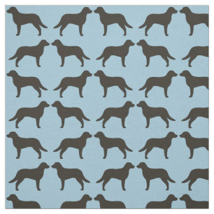 Chesapeake-Bucht-Retriever-Silhouette-Muster Stoff