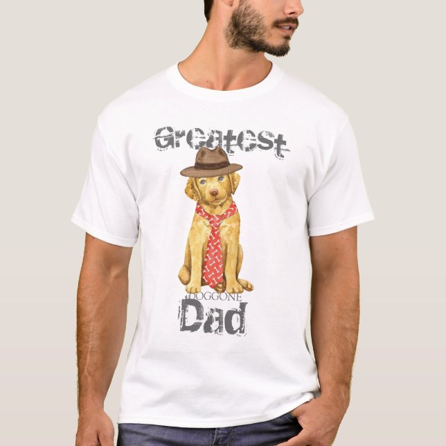 Chesapeake-Bucht-Retriever-Vater T-Shirt (Vorderseite)