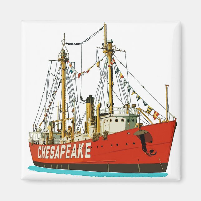 Chesapeake Lightship Magnet (Vorne)