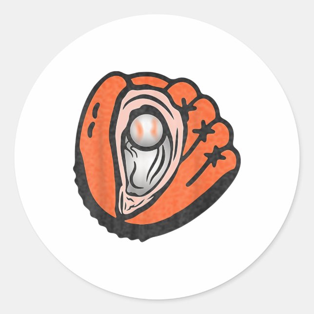 Chesapeake Oyster Catchers Logo Runder Aufkleber (Vorderseite)