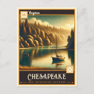Chesapeake, Virginia   Vintage Postkarte