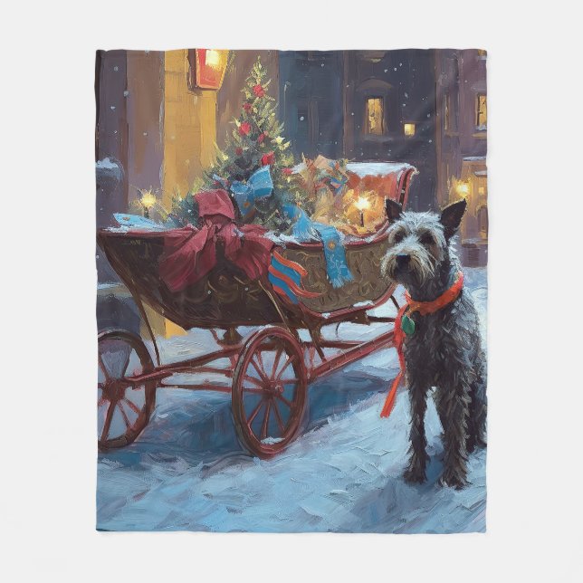 Chesapeake Weihnachtsfeiertage Fleecedecke (Vorderseite)