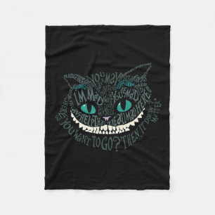 Cheshire Alice Cat waren alle tot Here Wonderland  Fleecedecke