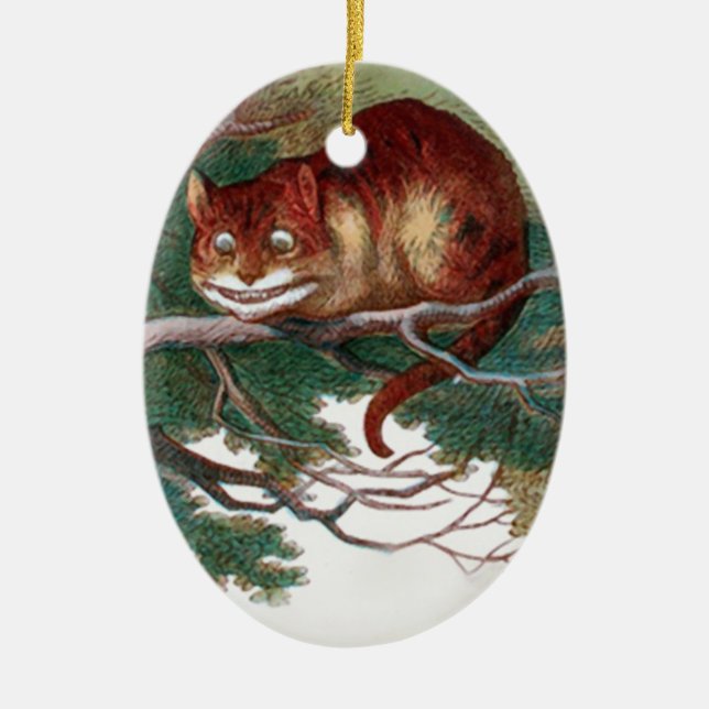 Cheshire Cat 2 Keramikornament (Vorne)