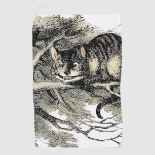 Cheshire Cat Alice im Wunderland Klassiker Golfhandtuch