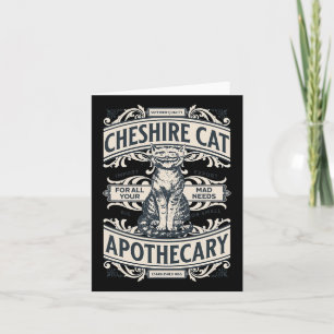 Cheshire Cat - Alice im Wunderland Vintag Book De Karte