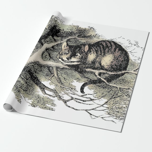 Cheshire Cat Alice Wonderland Classic Geschenkpapier (Ungerollt)