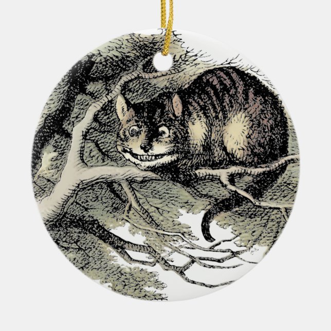 Cheshire Cat Alice Wonderland Classic Keramik Ornament (Vorne)