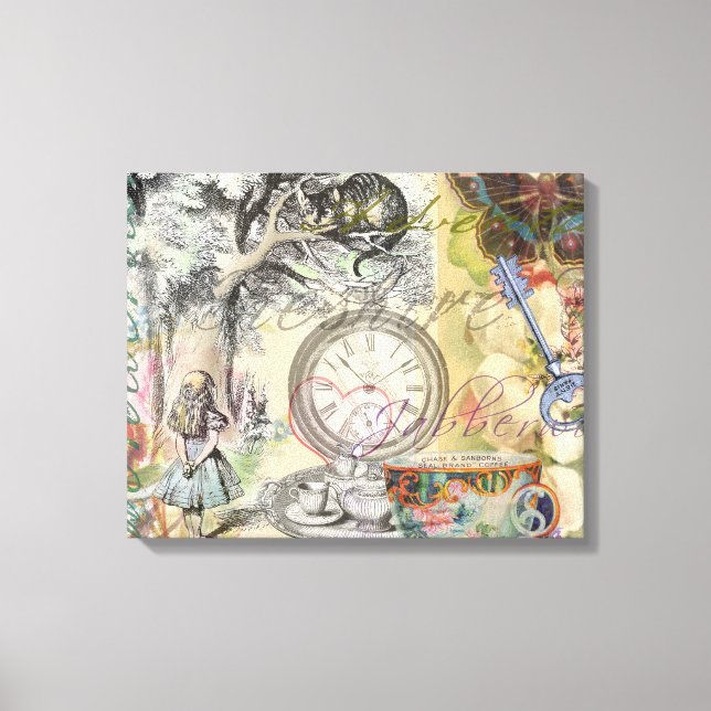 Cheshire Cat Alice Wonderland Classic Leinwanddruck (Vorderseite)