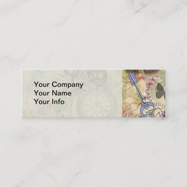 Cheshire Cat Alice Wonderland Classic Mini Visitenkarte (Vorderseite)