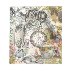 Cheshire Cat Alice Wonderland Classic Notizblock