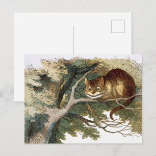 Cheshire Cat Alice Wonderland Classic Postkarte