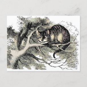 Cheshire Cat Alice Wonderland Classic Postkarte