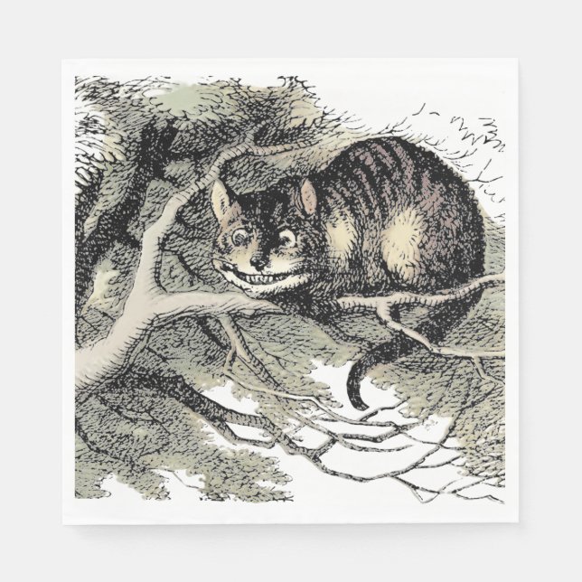 Cheshire Cat Alice Wonderland Classic Serviette (Vorderseite)