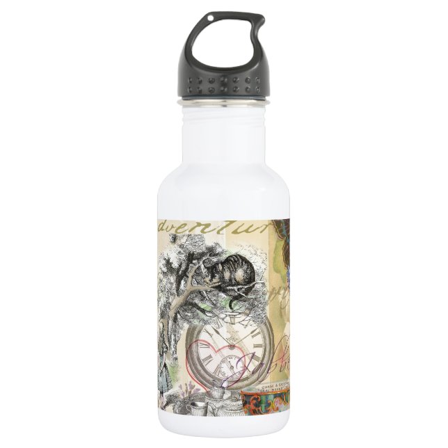 Cheshire Cat Alice Wonderland Classic Trinkflasche (Vorderseite)