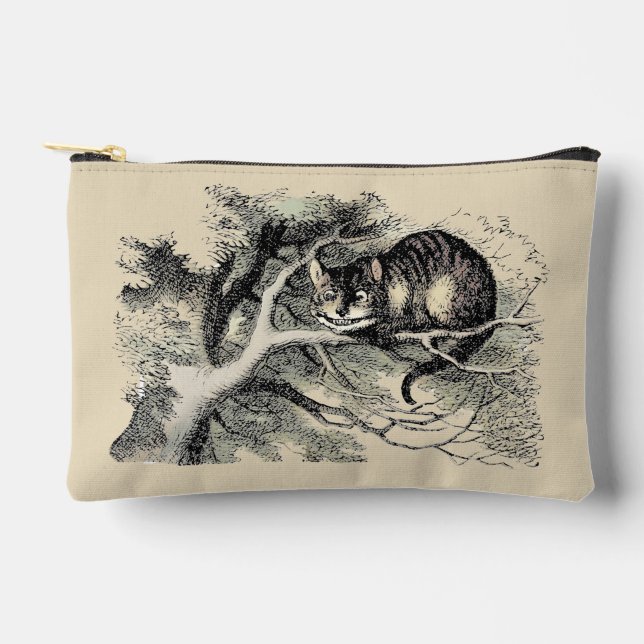 Cheshire Cat Alice Wonderland Classic Zubehörtasche (Vorderseite)