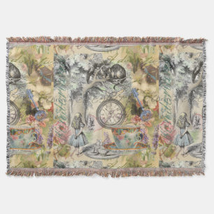 Cheshire Cat Alice Wunderland Klassiker Decke