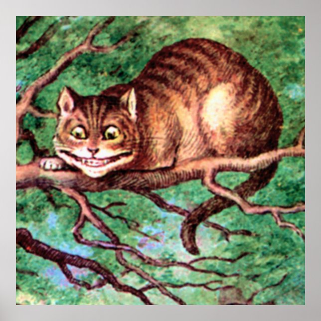 Cheshire Cat aus der Alice im Wunderland Poster (Vorne)