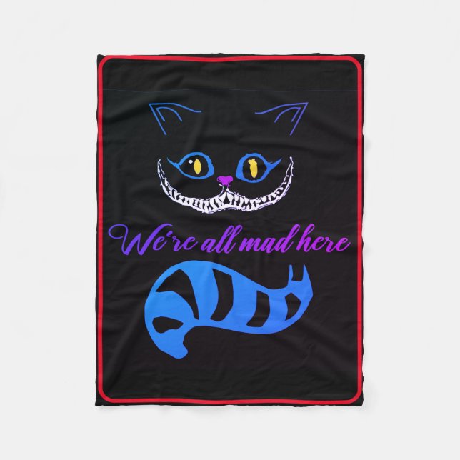 Cheshire Cat Blanket Fleecedecke (Vorderseite)