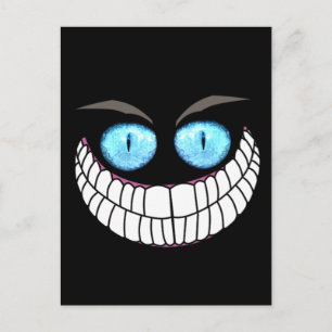 Cheshire Cat - Blue Eyes Post Card Postkarte