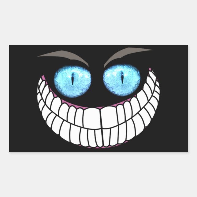 Cheshire Cat - Blue Eyes Stickers (Vorderseite)