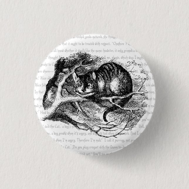 Cheshire Cat Button (Vorderseite)