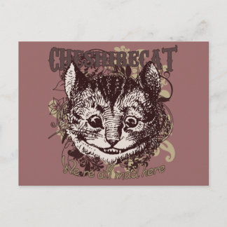 Cheshire Cat Carnivale Style Postkarte