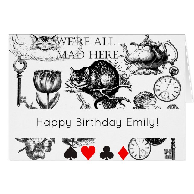 Cheshire Cat classic Alice im Wunderland mad (Vorderseite (Horizontal))