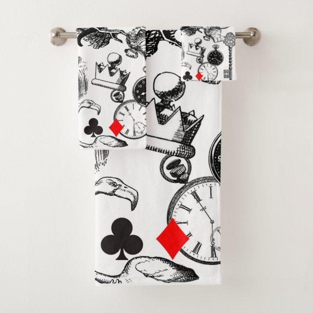 Cheshire Cat classic Alice im Wunderland mad Badhandtuch Set (Insitu)